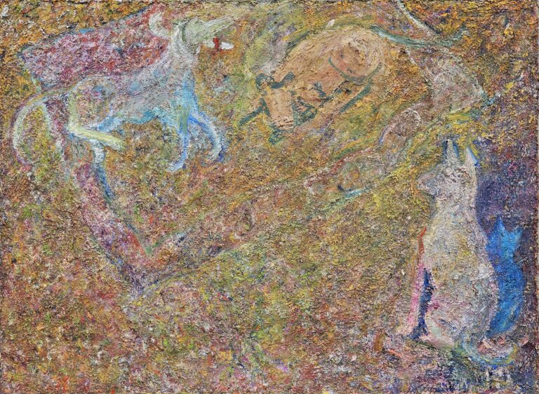 An expressive, semi-abstract painting by Tracey Jones