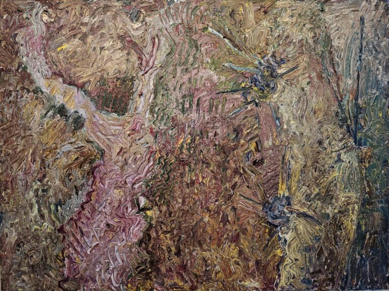 An expressive, semi-abstract painting by Tracey Jones