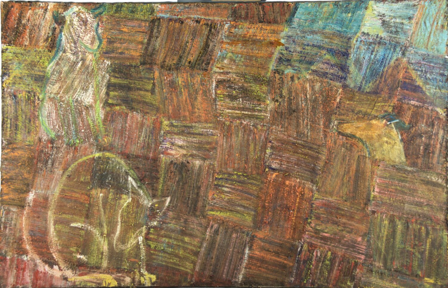 An expressive, semi-abstract painting by Tracey Jones