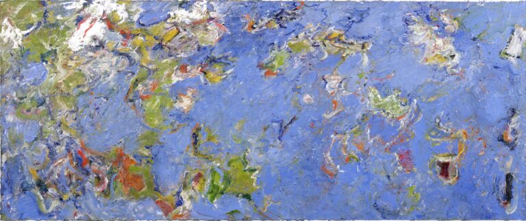 An expressive, semi-abstract painting by Tracey Jones