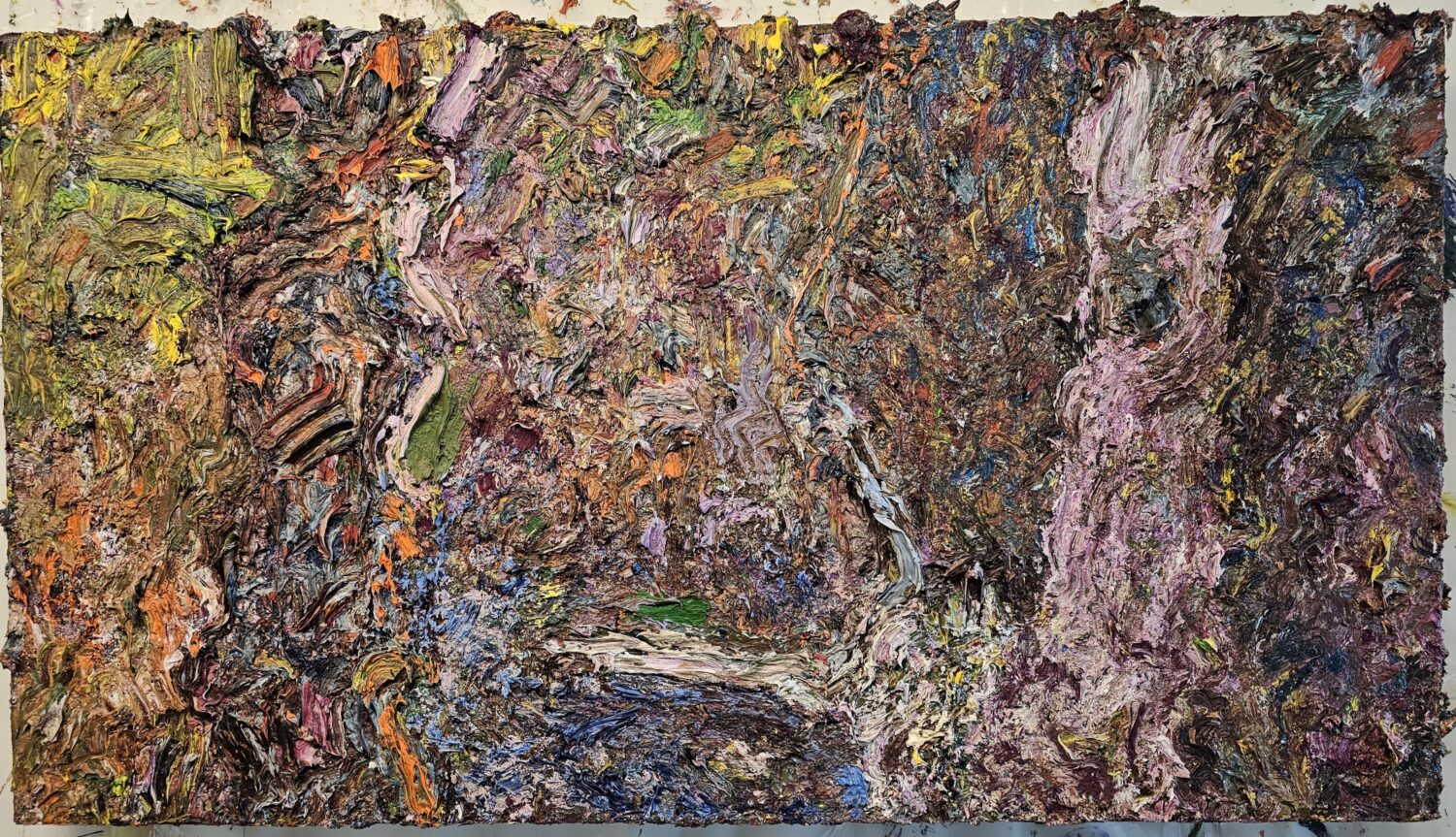 An expressive, semi-abstract painting by Tracey Jones