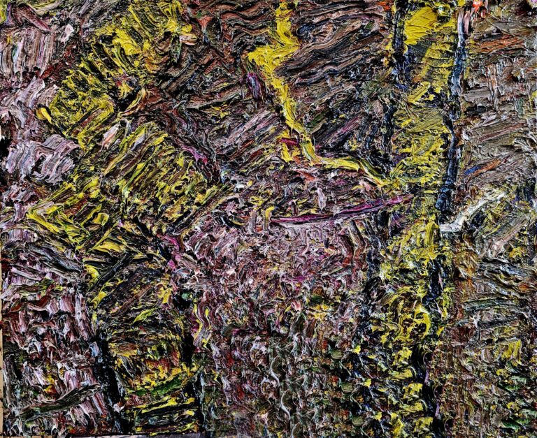 An expressive, semi-abstract painting by Tracey Jones