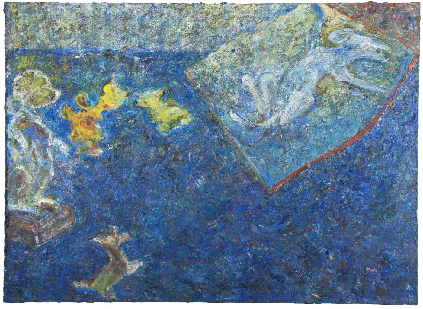 An expressive, semi-abstract painting by Tracey Jones