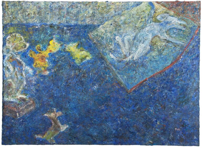 An expressive, semi-abstract painting by Tracey Jones