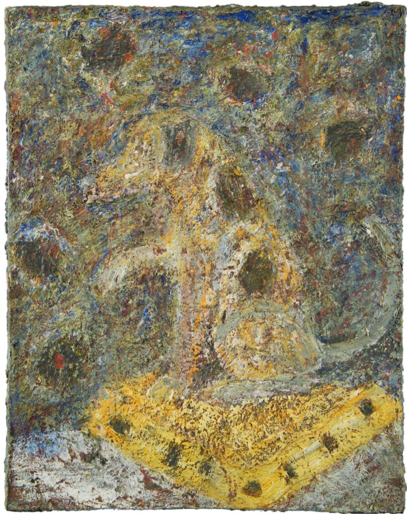 An expressive, semi-abstract painting by Tracey Jones